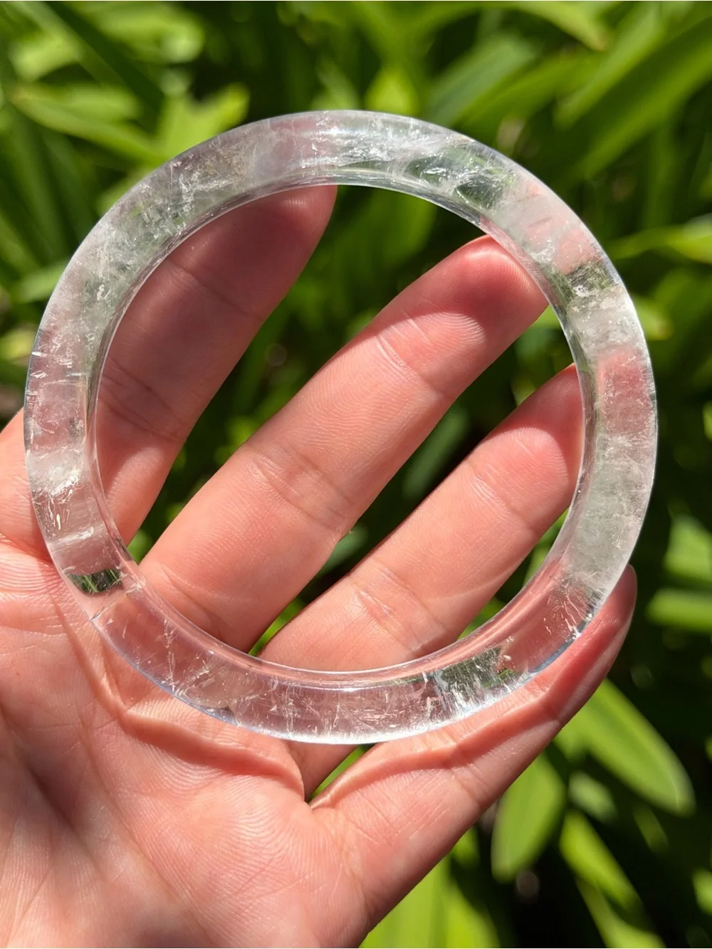 65mm inner diameter high quality clear quartz bangle 1560